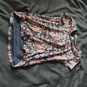 Blue flower shirt